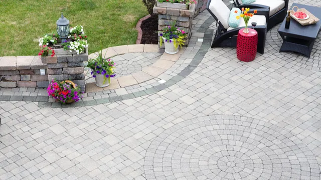 Finished block paving surface